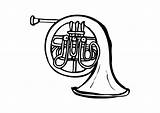 Hoorn Horn Tuba Trompa Kleurplaat Malvorlage Corne Blechblasinstrumente Edupics Blasinstrumente Musikinstrumente Educima Herunterladen sketch template