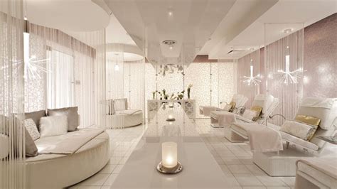 white lux spa lounge spa decor spa interior design