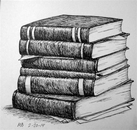 stack  books pencil drawing google search  life ideas
