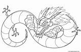 Oriental Pages Coloring Getcolorings Dragon sketch template