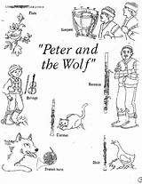 Wolf Peter Coloring Pages Music Lesson Colouring Activities Worksheet Plans Sheets Kids Listening Classroom Kindergarten Worksheets Google Teaching Instruments Elementary sketch template