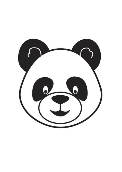 coloring page panda head  printable coloring pages img