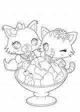 Coloring Pages Jewelpet Anime Kids Pets Printable Adult Girl Book Easy Magical Girls sketch template