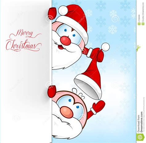 Funny Santa Claus Cartoon Stock Vector Image Of Vector