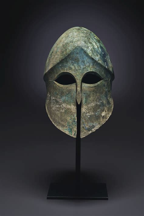 greek bronze corinthian helmet archaic period circa   bc christies