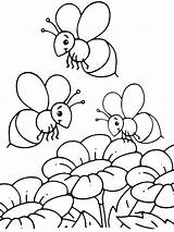 Coloring Bee Pages Honey Bees Honeycomb Flower Flowers Color Drawing Print Getcolorings Coloring4free Busy Kids Printable Beehive Cute Rocks Getdrawings sketch template