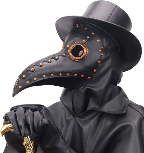 nechari steampunk plague doctor bird beak mask plague dr halloween