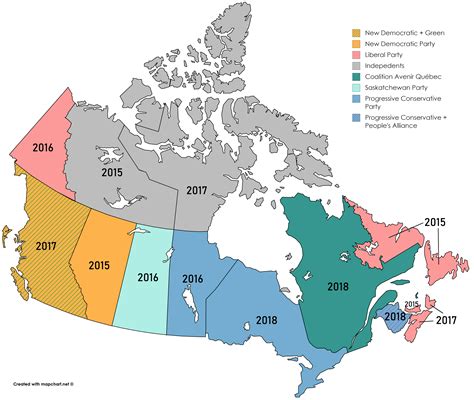 map  canadian provincial  territorial governments  year