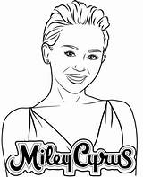 Cyrus Miley sketch template