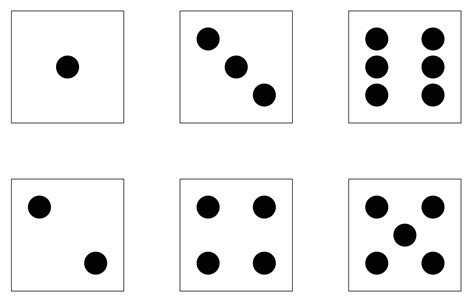 images  printable dice template  dots printable