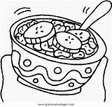 Suppe Speisen Lebensmittel Alimenti Verschiedene Malvorlage Trinken Colorare Ausmalen Condividi Gratismalvorlagen sketch template