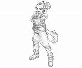 Character Grandia Iii sketch template