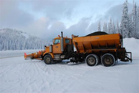 spotted  types  snow plows  bc highways tranbc