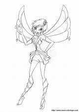 Winx Tecna Colorare Hadas Fee Ausmalbilder Disegni Fata Musa Wings Colorear2000 Caso sketch template