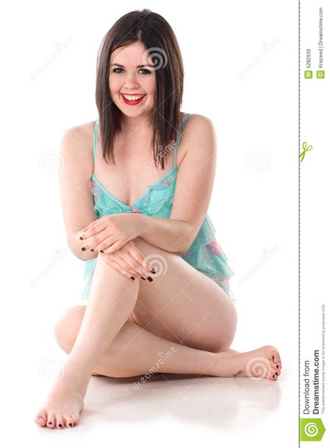 Cute Girl In Pin Up Pose In Lingerie Stock Image Image