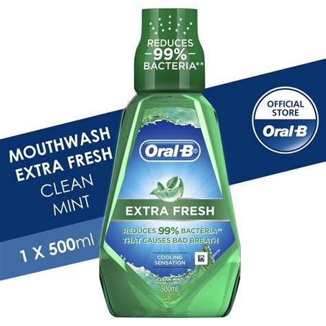 Oral B Extra Fresh Mouthwash 500ml Shopee Malaysia