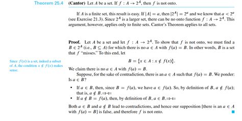 discrete mathematics   understand  proof  cantors theorem