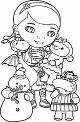 Mcstuffins Doc Coloring Pages Lambie Getdrawings sketch template