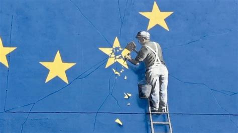 banksy brexit mural   sold fans  love  ynuktvynuktv