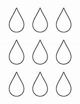 Template Raindrop Printable Pattern Raindrops Small Coloring Outline Templates Rain Stencil Drops Pages Patterns Clipart Drop Patternuniverse Crafts Use Writing sketch template