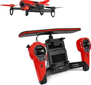 parrot pack drone quadricoptere bebop skycontroller rouge amazonfr jeux  jouets