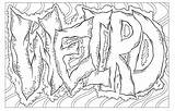 Graffiti Dover sketch template