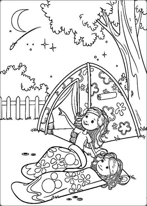 camping coloring pages  kids vanda   printable coloring pages