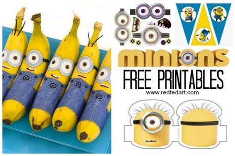 minion printables despicable  red ted arts blog