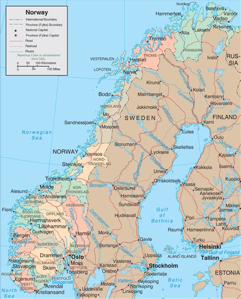map  norway norway map  travel information