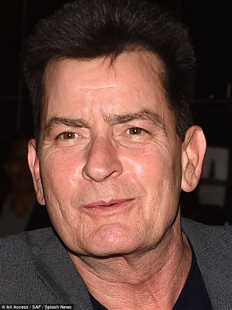 charlie sheen mingles at aids drug event in hollywood