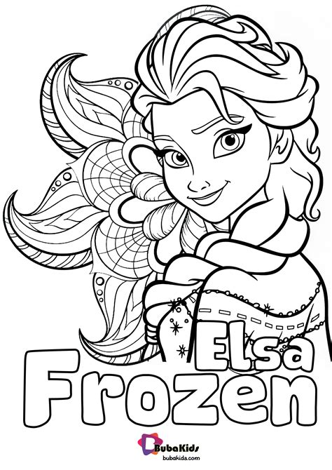 frozen elsa coloring pages  kids clowncoloringpages