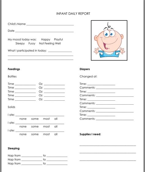 printable daycare worksheets