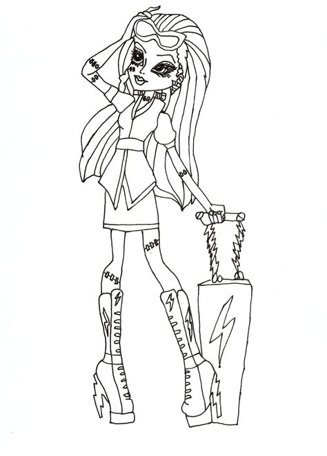 coloring pages  monster high imagui