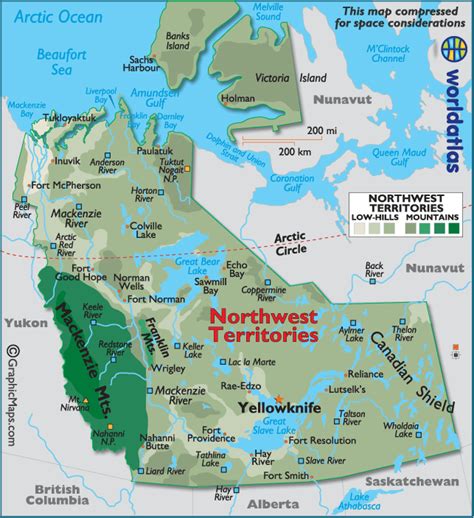 canada map northwest territories