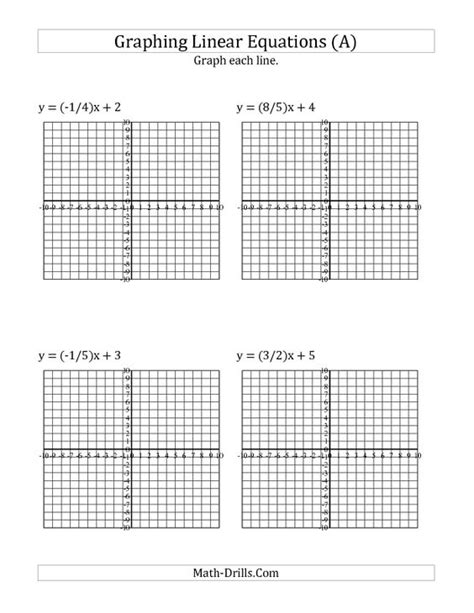 september   algebra worksheet graph  linear equation