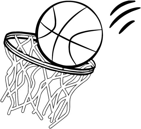 printable basketball coloring pages
