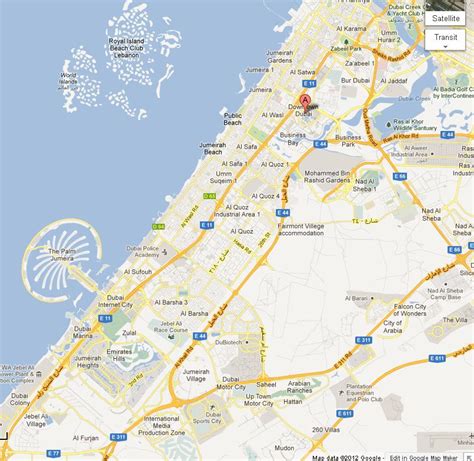 burj khalifa  dubai map