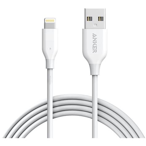 anker powerline ft apple mfi certified lightning  usb cable sturdy charging cord  iphone