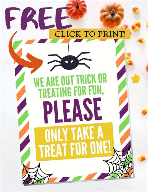 printable halloween candy sign