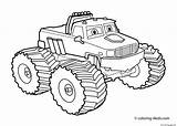 Coloring Monster Truck Pages Bigfoot Easy Printable Color Print sketch template