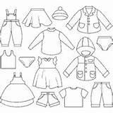 Clothes Coloring Clothing Pages Kids Clothesline Surfnetkids Template Line Girls Next sketch template