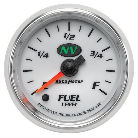 auto meter  nv electric programmable fuel level gauge thmotorsports