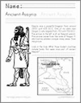 Assyria sketch template
