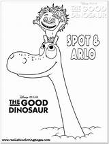 Coloring Dinosaur Good Pages Arlo Spot Kids Print sketch template