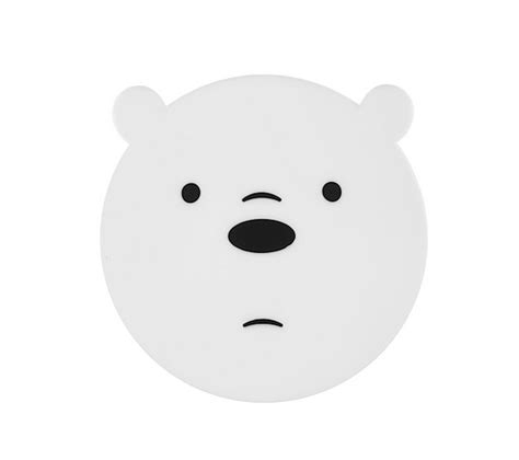 Кружка Miniso We Bare Bears Ice Bear 340 мл керамика белый купить в