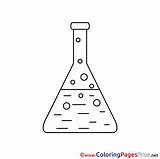 Flask Colouring Coloring Template sketch template