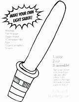 Coloring Lightsaber Pages Wars Star Getcolorings Printable Color sketch template