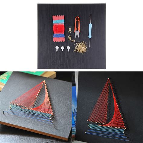 Diy Craft String Art Kits Handmade Ship Sailboat Painting