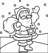 Santa Claus Coloring Drawing Kids Printable Easy Christmas Noel Click Getdrawings Para sketch template