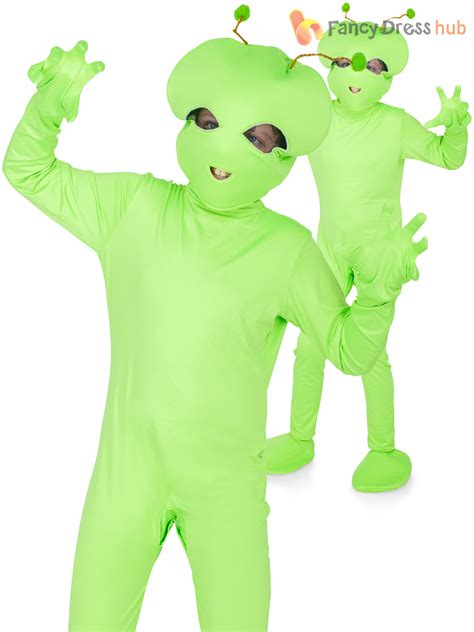 boys alien costume childs space fancy dress ufo kids book week day